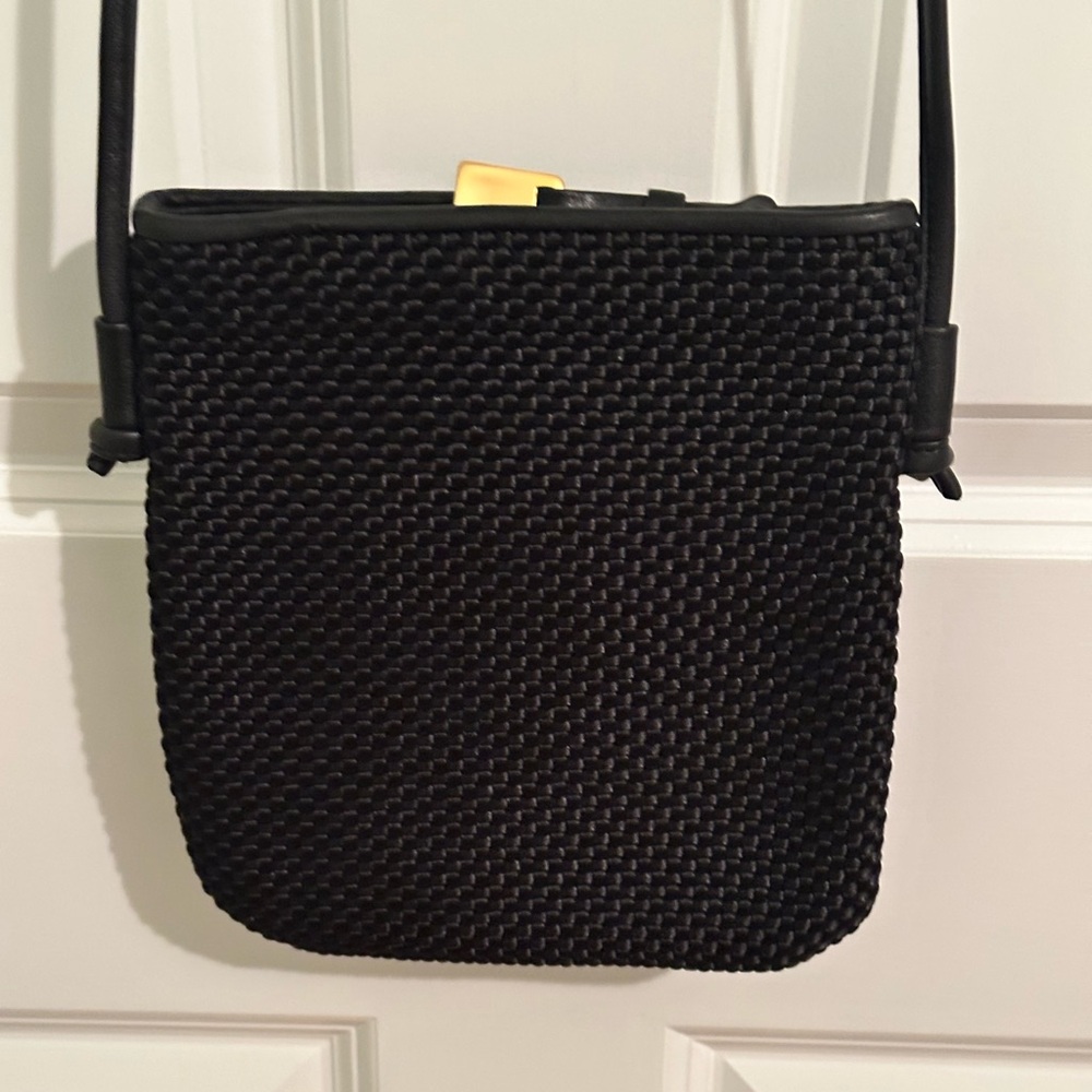 Americana by Sharif Black Gold Woven Crossbody - Picture 7 of 13